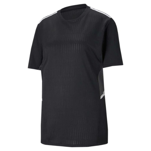 Classic and minimalist Black soccer jersey with clean design