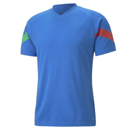 Classic and minimalist Blue soccer jersey with clean design